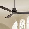Casa Vieja 52" Casa Delta DC Matte Black Outdoor Ceiling Fan with Remote