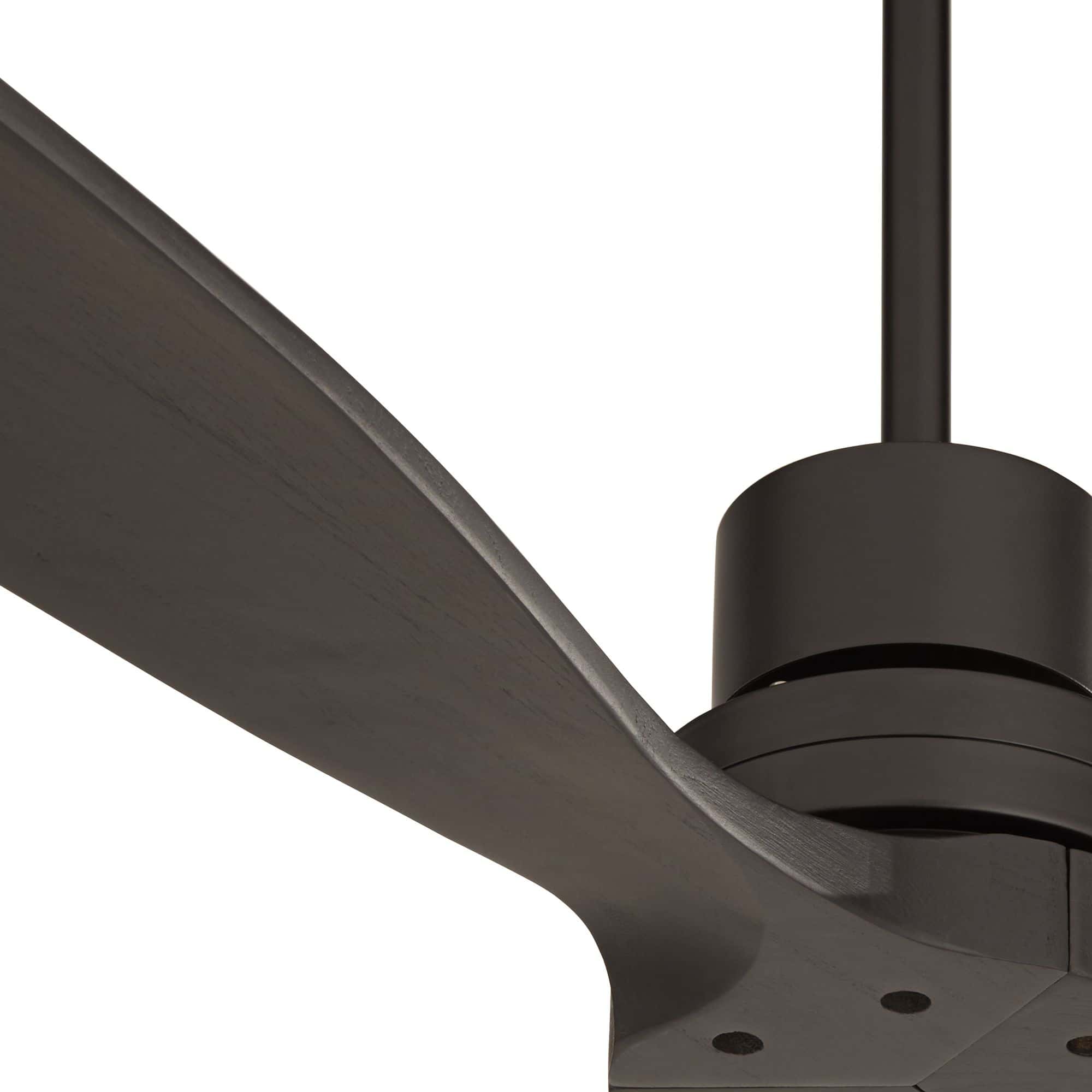 Casa Vieja 52" Casa Delta DC Matte Black Outdoor Ceiling Fan with Remote