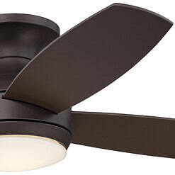 Casa Elite Oil-Rubbed Bronze LED Hugger Ceiling Fan 52