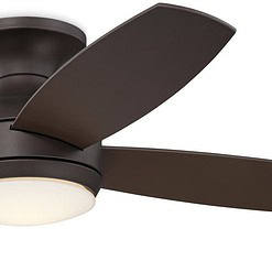Casa Elite Oil-Rubbed Bronze LED Hugger Ceiling Fan 52