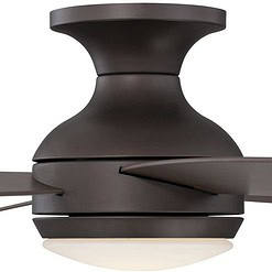 Casa Elite Oil-Rubbed Bronze LED Hugger Ceiling Fan 52