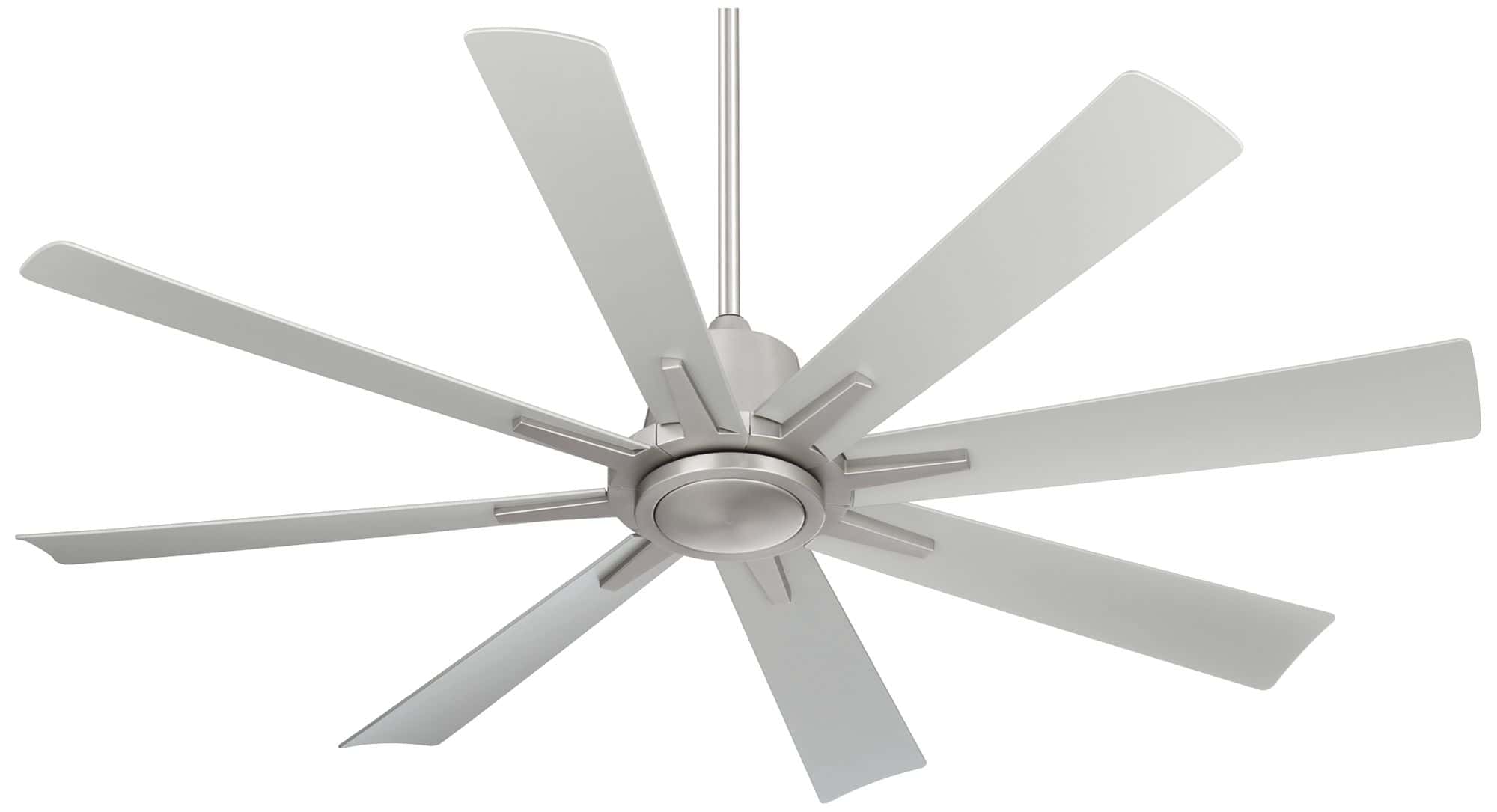 Casa Vieja 54" Casa Vieja Inspirit Brushed Steel Damp LED Remote Ceiling Fan