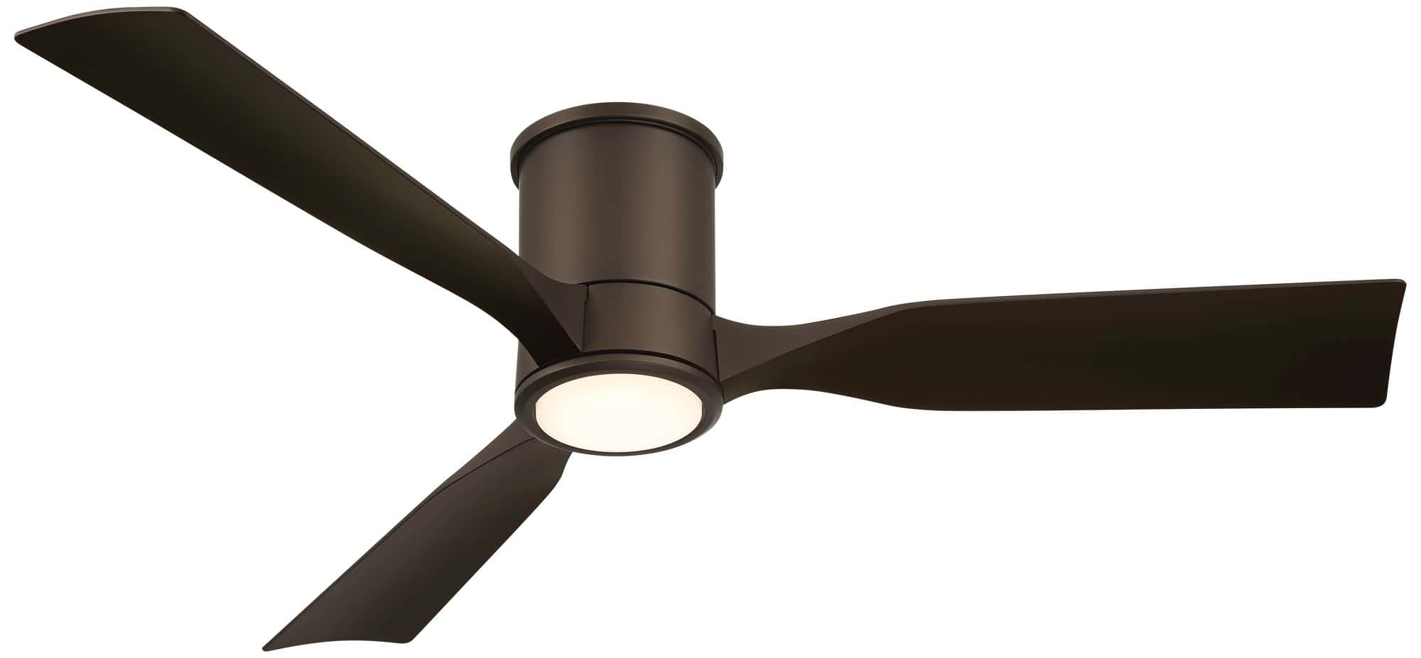 Casa Vieja 56" Keel Emperial Bronze LED Damp Remote Hugger Ceiling Fan