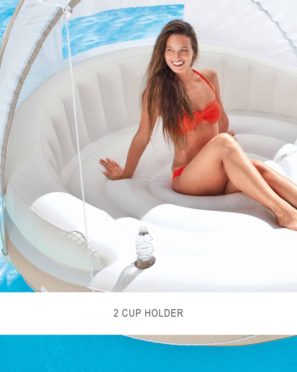 INTEX 58292EP Canopy Island Inflatable Pool Float