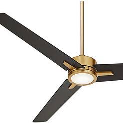Casa Vieja Monte Largo Soft Brass LED Ceiling Fan 60