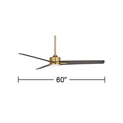 Casa Vieja Monte Largo Soft Brass LED Ceiling Fan 60