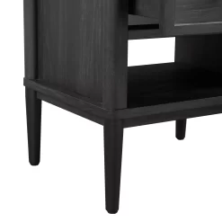 Better Homes & Gardens Oaklee 2-Drawer Nightstand for Bedroom,Charcoal Finish