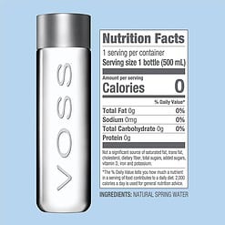 VOSS Premium Still Bottled Natural Water - Pure Drinking Water with Unique & Iconic Bottle Design - 24 Pack