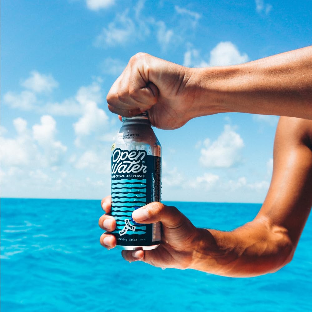 Open Water Sparkling Bottled Water with Electrolytes in 16-oz Aluminum Bottles (6 Cases, 72 bottles - Sparkling) | BPA-free and Eco friendly - Image 3