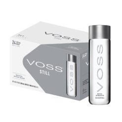 VOSS Premium Still Bottled Natural Water - Pure Drinking Water with Unique & Iconic Bottle Design - 24 Pack