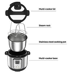 Instant Pot Duo Plus 9-in-1 Electric Pressure Cooker, Includes App With Over 800 Recipes, Stainless Steel, 6 Quart