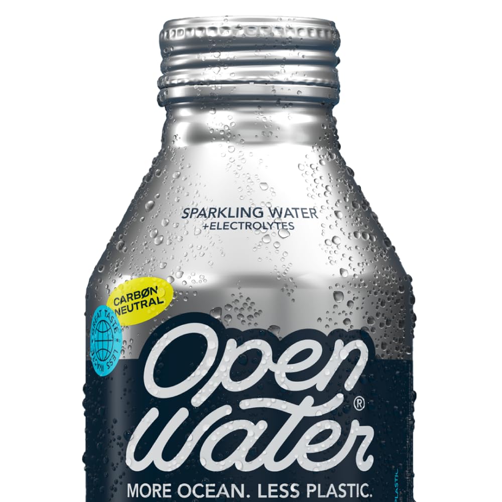 Open Water Sparkling Bottled Water with Electrolytes in 16-oz Aluminum Bottles (6 Cases, 72 bottles - Sparkling) | BPA-free and Eco friendly - Image 6