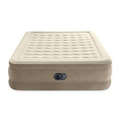 Intex Dura-Beam Deluxe Ultra Plush Air Mattress – 18in Bed Height – 600lb Weight Capacity – Queen Size