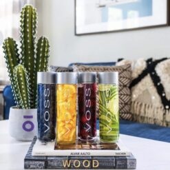 Voss Artesian Still water from Norway Naturally pure for a crisp, refreshing taste 375ml GLASS bottled water 12.7 Fl oz (Pack of 9)