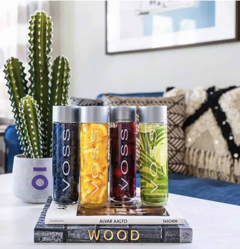 Voss Artesian Still water from Norway Naturally pure for a crisp, refreshing taste 375ml GLASS bottled water 12.7 Fl oz (Pack of 9)
