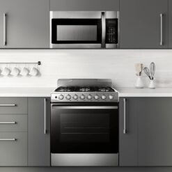 BLACK+DECKER EM044KB19 Over The Range Microwave Oven with One Touch, 1000 Watts, 400 CFM and Sensor Cooking, OTR 1.9 Cu.ft