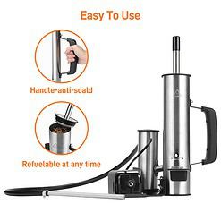 GANGSHELO Portable Electric Smoker Pellet Accessory Works with Any BBQ Grill Add Your Favorite Blend