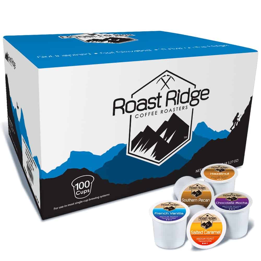 Roast Ridge Single Serve Coffee Pods for Keurig K-Cup Brewers, Variety Pack, 100 Count