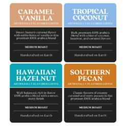 Copper Moon Single Serve Coffee Pods For Keurig K-Cup Brewers, Light/Medium Roast, Flavored Variety Pack, 80 Count