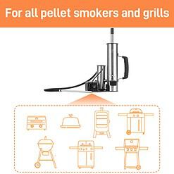 GANGSHELO Portable Electric Smoker Pellet Accessory Works with Any BBQ Grill Add Your Favorite Blend