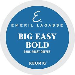 Emeril Big Easy Bold Single-Serve Keurig K-Cup Pods, Dark Roast Coffee Pods, 48 Count