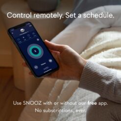 SNOOZ Smart White Noise Machine - Real Fan Inside for Non-Looping White Noise Sounds, Cloud
