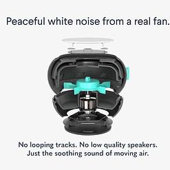 SNOOZ Smart White Noise Machine - Real Fan Inside for Non-Looping White Noise Sounds, Cloud