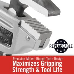 RIDGID 31125 Model 18 Aluminum Offset Pipe Wrench, 18-inch Plumbing Wrench
