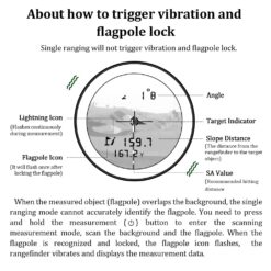 REVASRI Golf Rangefinder with Slope and Pin Lock Vibration, External Slope Switch for Golf Tournament Legal