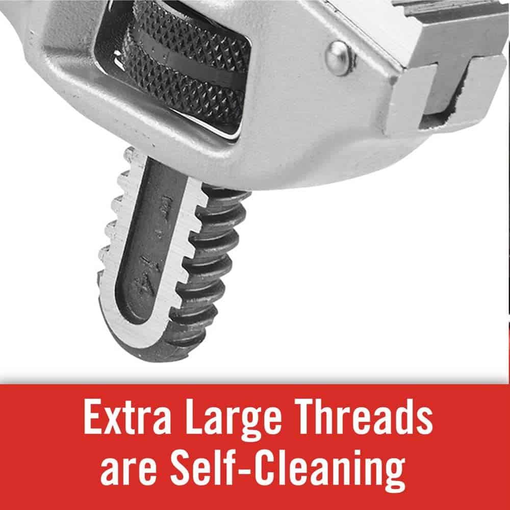 RIDGID 31125 Model 18 Aluminum Offset Pipe Wrench, 18-inch Plumbing Wrench
