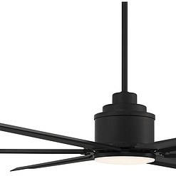 Ultra Breeze Matte Black LED Wet Rated Ceiling Fan 65