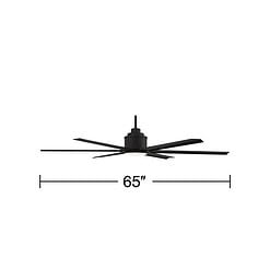 Ultra Breeze Matte Black LED Wet Rated Ceiling Fan 65