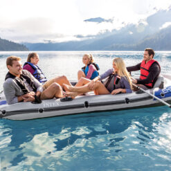 INTEX Excursion Inflatable Boat Series Includes Deluxe 54in Boat Oars and High-Output Pump – SuperTough PVC