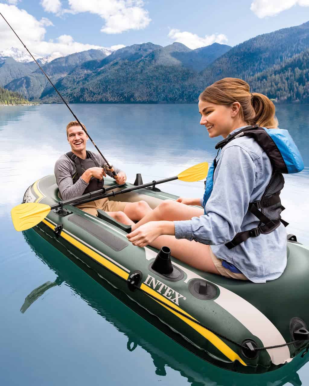 Intex Seahawk 2 Inflatable Boat Set - 2 Person