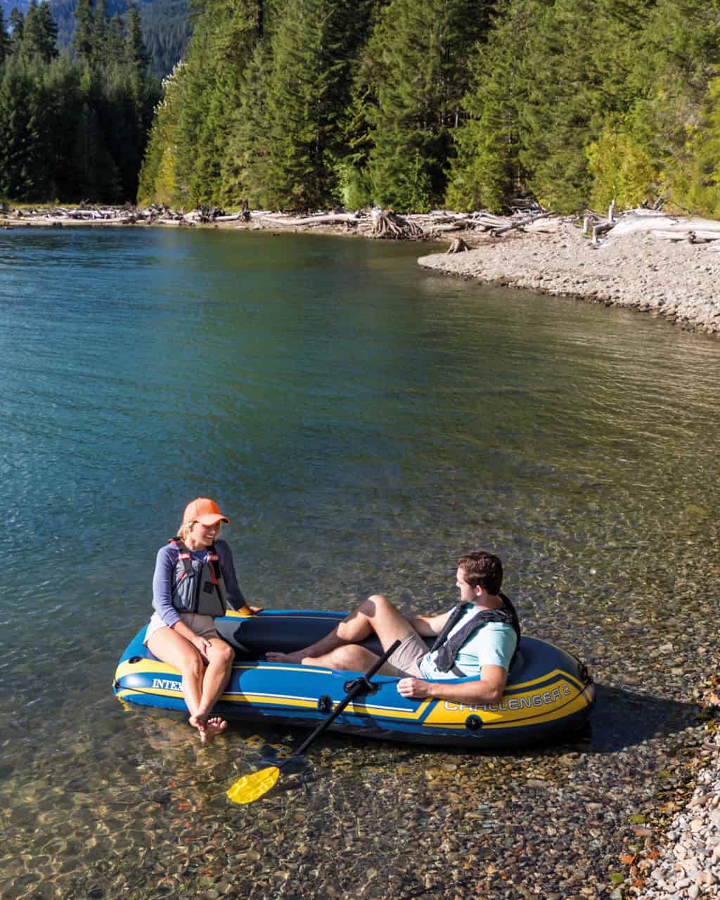 INTEX Challenger 2 Inflatable Boat Set - 2 Person