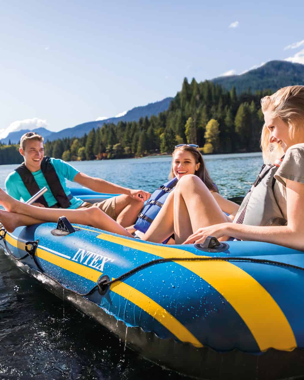 Intex 68370EP Challenger 3 Inflatable Boat Set - 3 Person