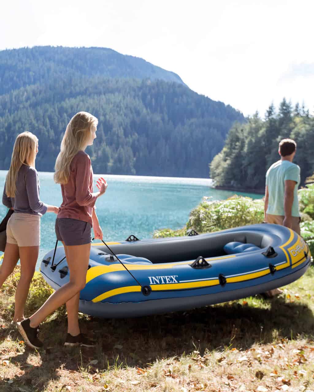 Intex 68370EP Challenger 3 Inflatable Boat Set - 3 Person