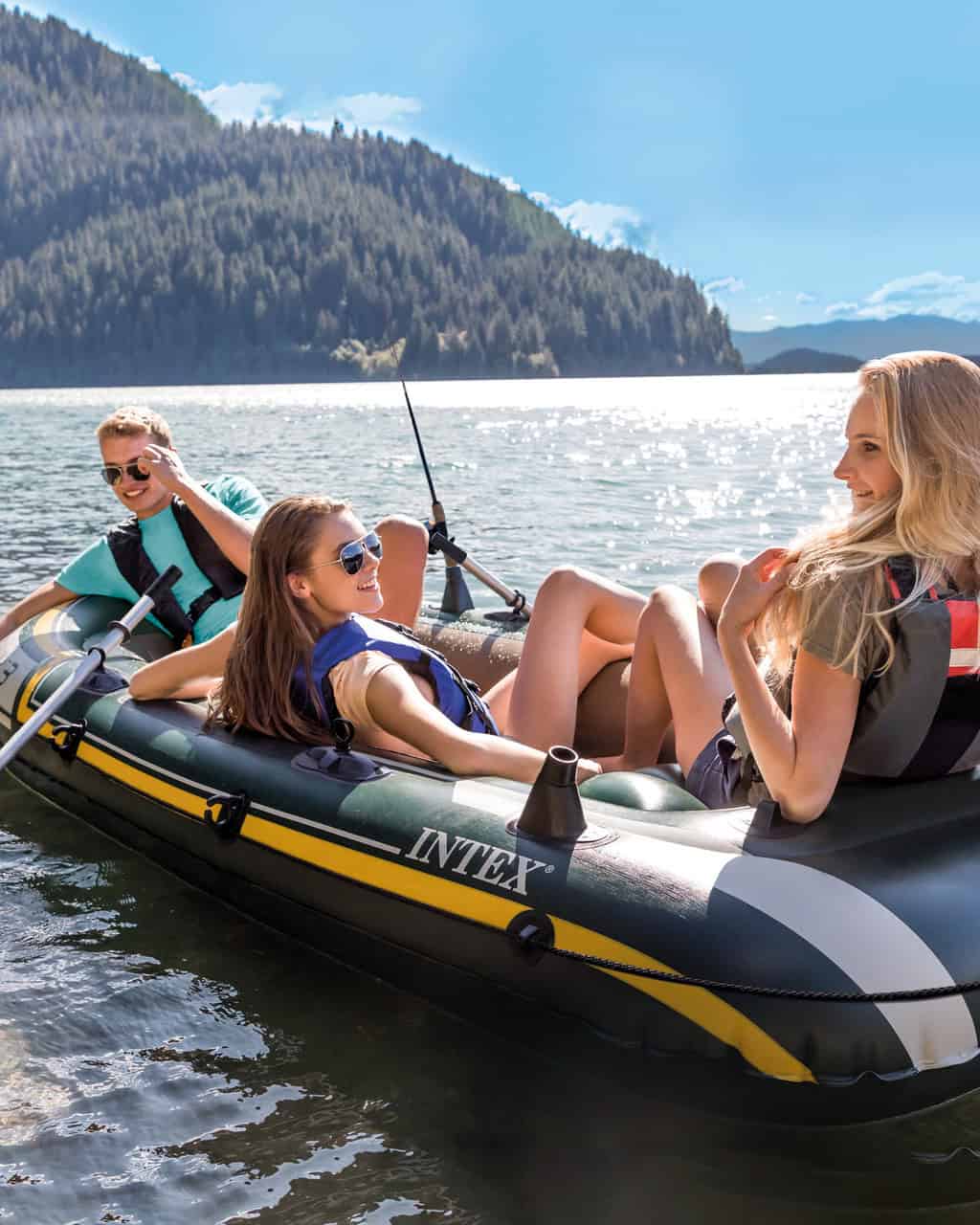Intex 68380EP Seahawk 3 Inflatable Boat Set - 3 Person
