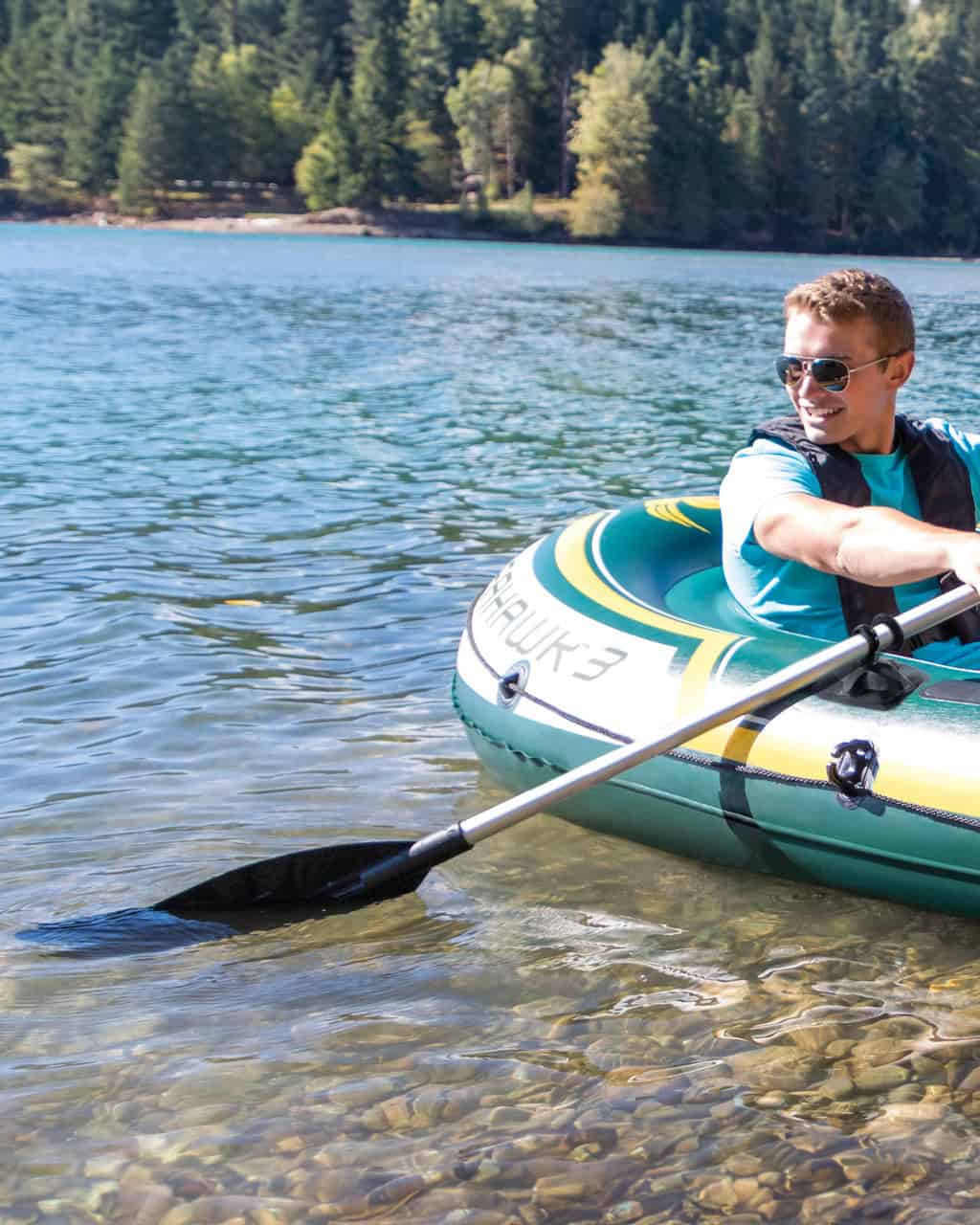 Intex 68380EP Seahawk 3 Inflatable Boat Set - 3 Person