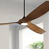 Casa Vieja 70" Kona Wind Black-Koa LED DC Damp Rated Ceiling Fan with Remote
