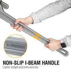 Olympia Tools Aluminum Pipe Wrench 01-636, 36 Inches, Gray