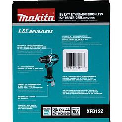 Makita XFD12Z 18V LXT Lithium-Ion Brushless Cordless 1/2" Driver-Drill, Tool Only