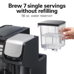 Hamilton Beach 49902 FlexBrew Trio 2-Way Coffee Maker, Black - Fast Brewing