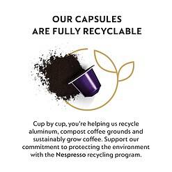 Nespresso Capsules OriginalLine, Arpeggio Decaffeinato, Dark Roast Espresso Coffee, 50-Count Espresso Coffee Pods