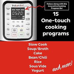 Instant Pot Duo Plus 9-in-1 Electric Pressure Cooker, Includes App With Over 800 Recipes, Stainless Steel, 6 Quart