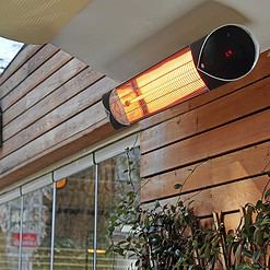 Briza Infrared Electric Patio Heater, Indoor/Outdoor Heater, Portable Wall/Garage Heater, 1500W