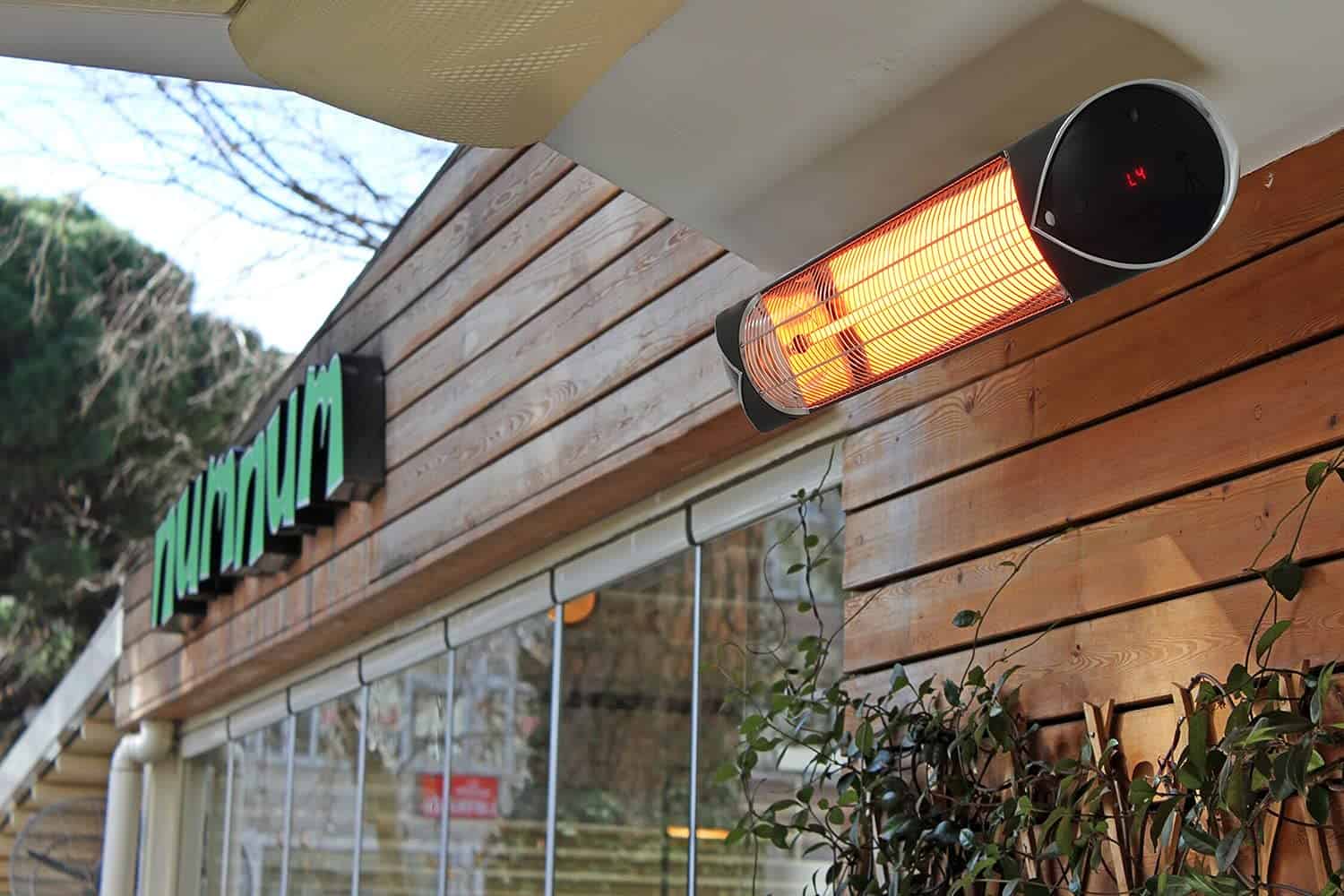 Briza Infrared Electric Patio Heater, Indoor/Outdoor Heater, Portable Wall/Garage Heater, 1500W