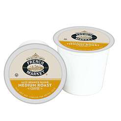 French Market Jazz Brunch Blend Medium Roast Single Serve Coffee Pods, 12 Count Box (Pack of 6)