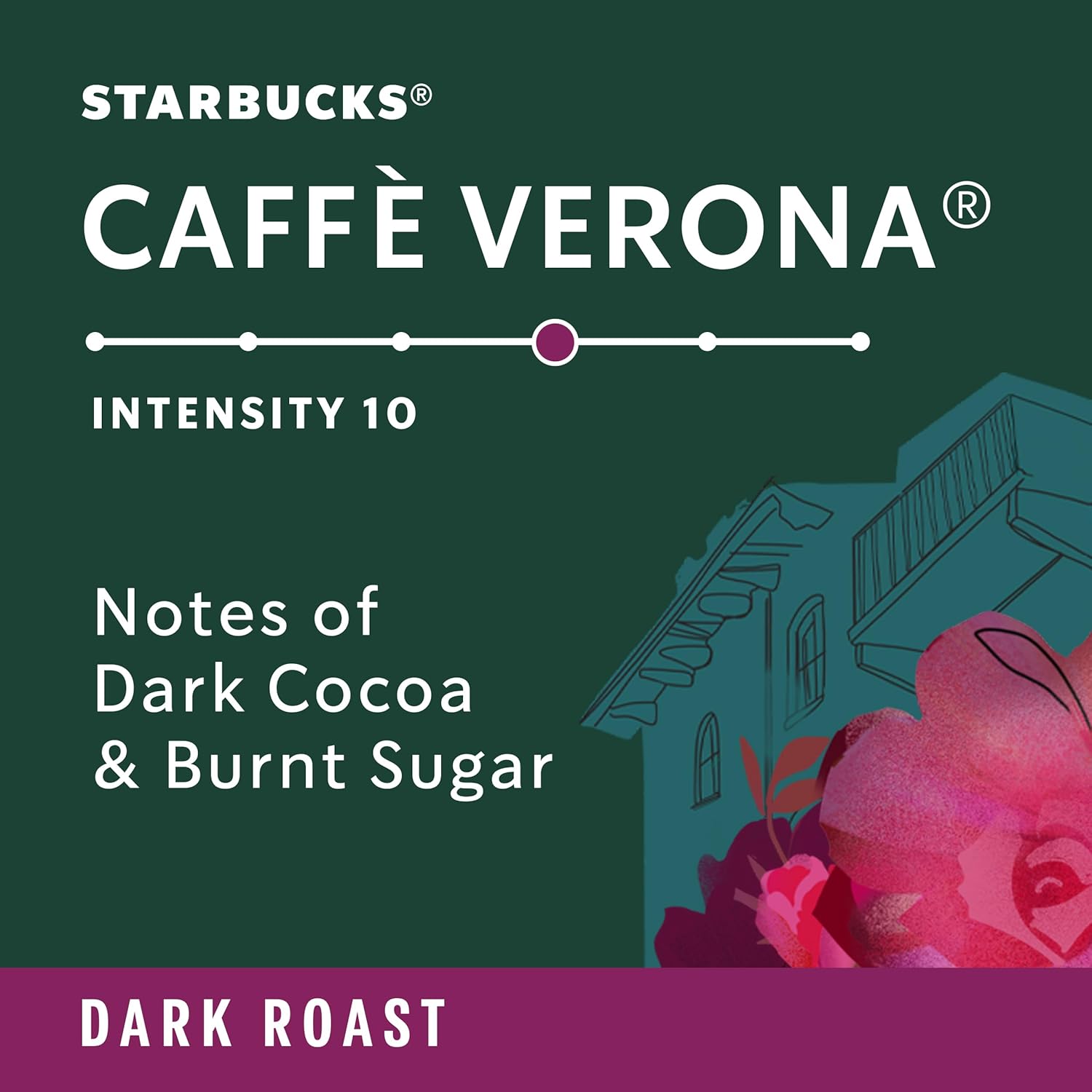 Starbucks by Nespresso Dark Roast Caffè Verona Coffee (32-count single serve capsules, compatible with Nespresso Vertuo Line System) - Image 3
