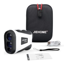 Jiehome X1 Golf Rangefinder with Slope, Flagpole Lock and Vibration, 660/1100YDS Laser Rangefinder for Golfing & Hunting